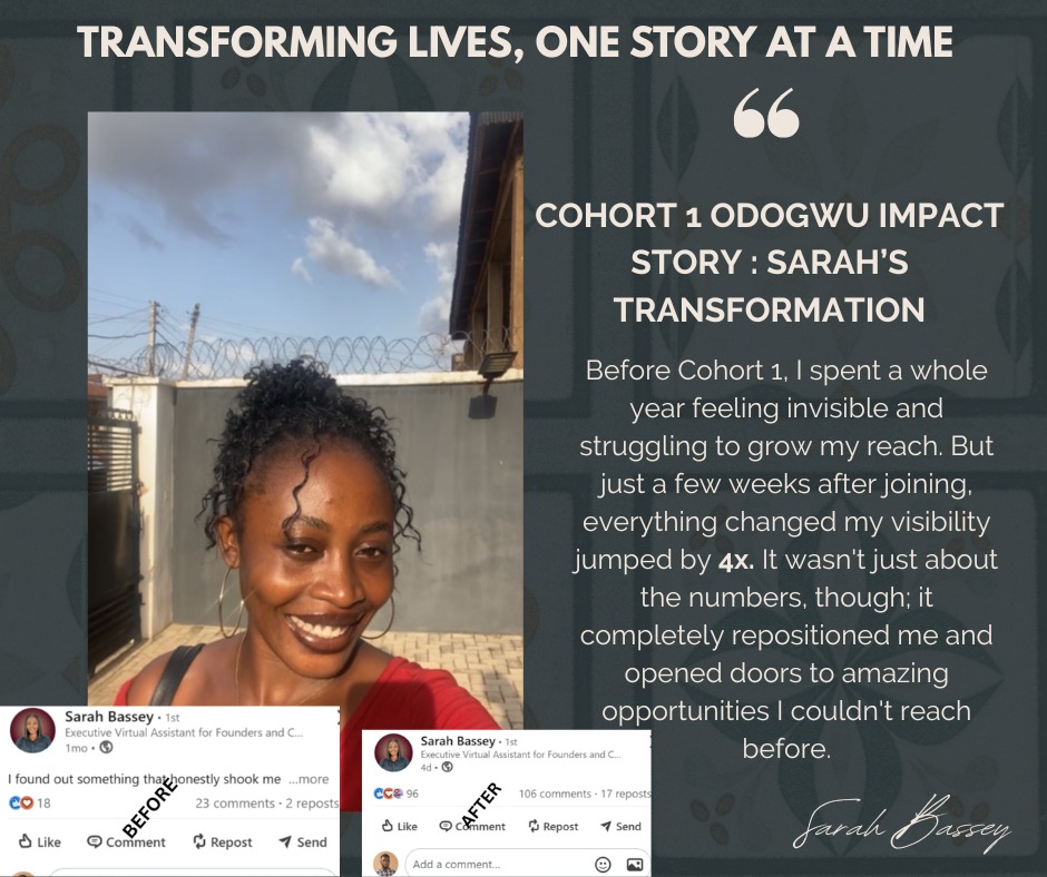Student transformation testimonial